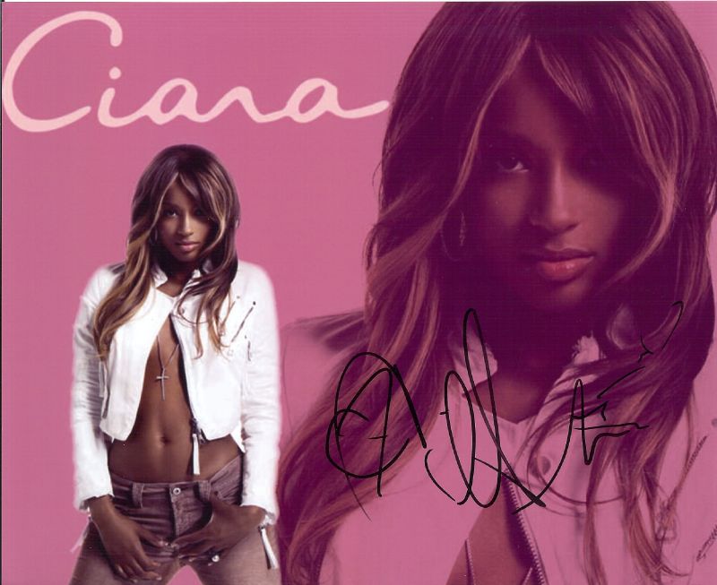 Ciara Like A Boy Nip Slip SIGNED 8X10 PREPRINT W/COA!!!