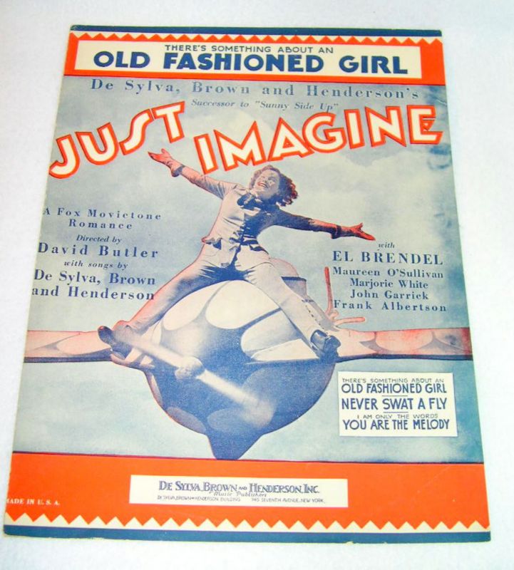 Vintage Sheet Music M. OSullivan Old Fashioned Girl