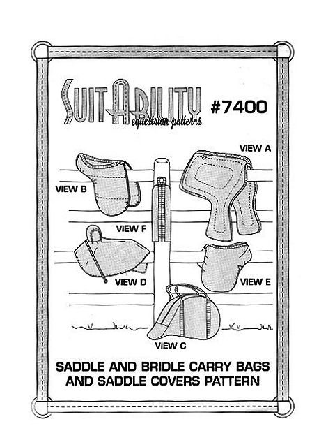 HORSE - SET OF BRIDLE SADDLE BAGS COVERS PATTERNS 7400 | eBay