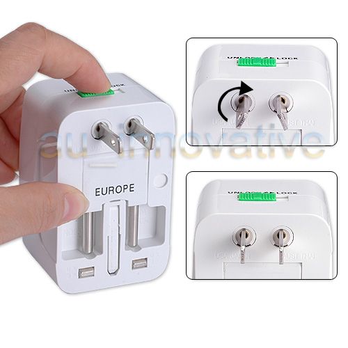 Pro 110-250V Universal Adaptor Plug Surge Protector