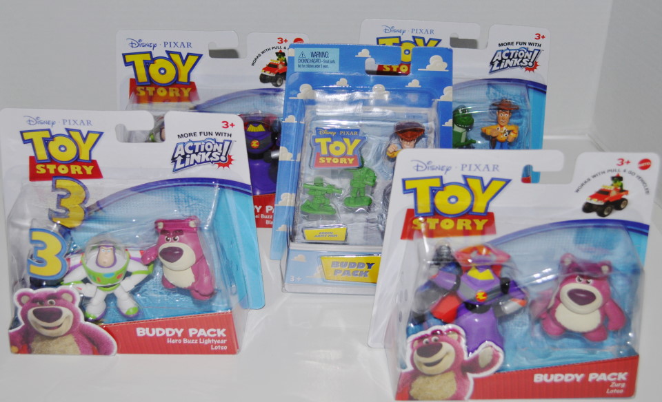 NEW DISNEY TOY STORY & TOY STORY 3 BUDDY FIGURE PACK ACTION LINKS