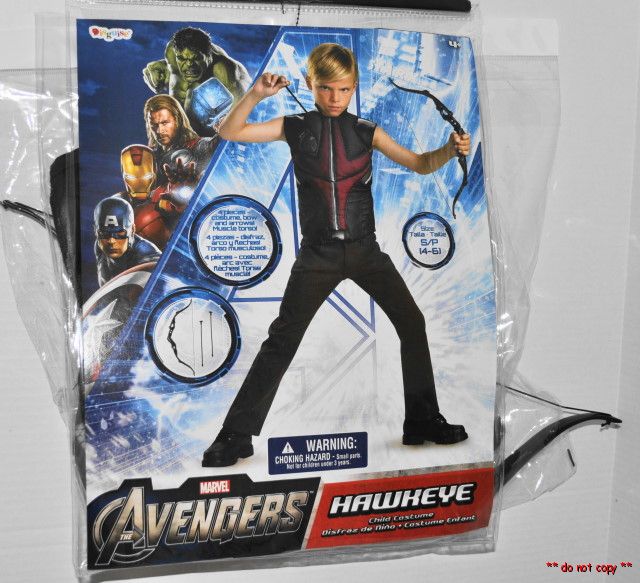 MARVEL THE AVENGERS HAWKEYE COSTUME MUSCLE TOP SIZE 46 BOW & ARROWS