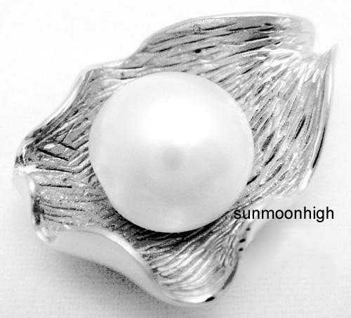 925 STERLING SILVER NATURAL WHITE PEARL PENDANT DZ07