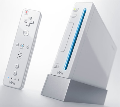 Nintendo Wii Console + 5 In 1 Wii Sports Games