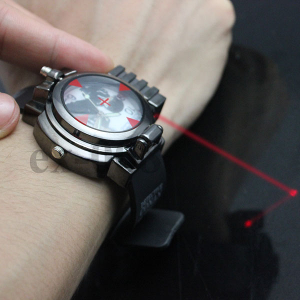 Cool Kids Girls Boys Red Laser Pen Pointer Ligh   Quartz movement Watch