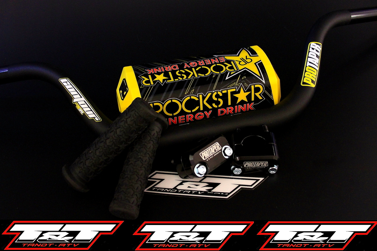 pro taper contour handlebar rockstar pad yamaha 250 raptor handlebars