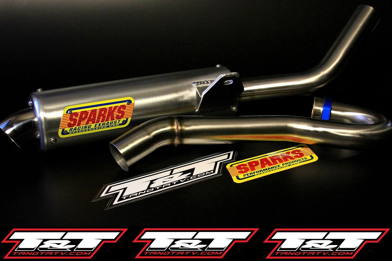 curtis sparks racing ltr 450 exhaust pipe x6 suzuki ltr 450 big core