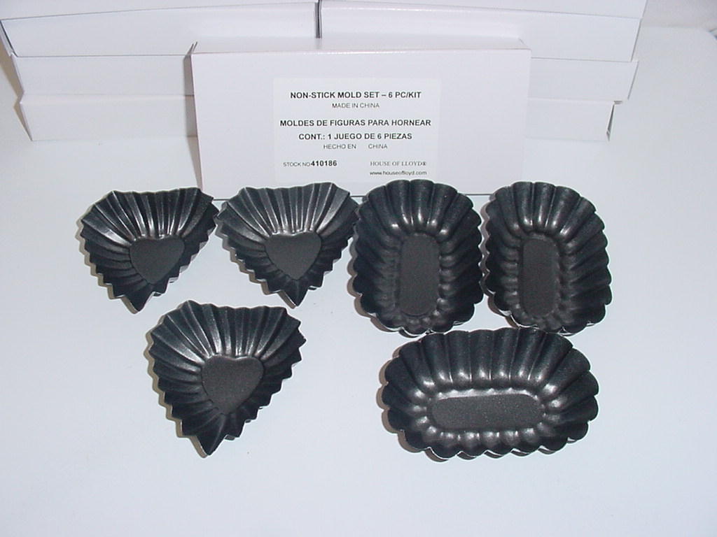 60 COUNT NON STICK TART MOLD SET FLOATING CANDLE TAMPER