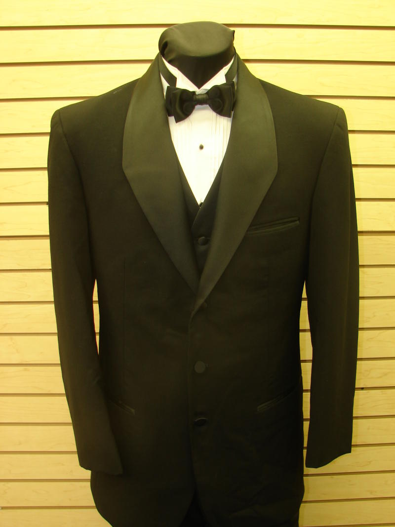 MENS 42 L  BLACK DESIGNER SHAWL TUXEDO JACKET!!!!!!!!!