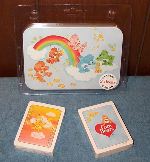 Care Bears  PLAYING CARDS & TIN  2 Decks  NEW