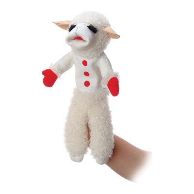 Lewis LAMB CHOP 17" TALKING HAND PUPPET Lambchop NEW