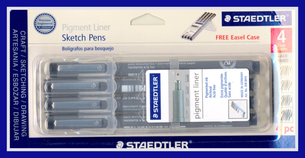 20 STAEDTLER Pigment Liner SKETCH PENS 4 Sizes 70% oOFF