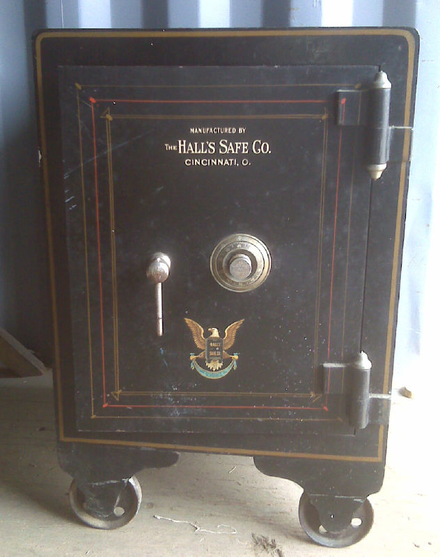 antique Floor Safe from Hall's Safe Co. of Cincinnati, OH **safe