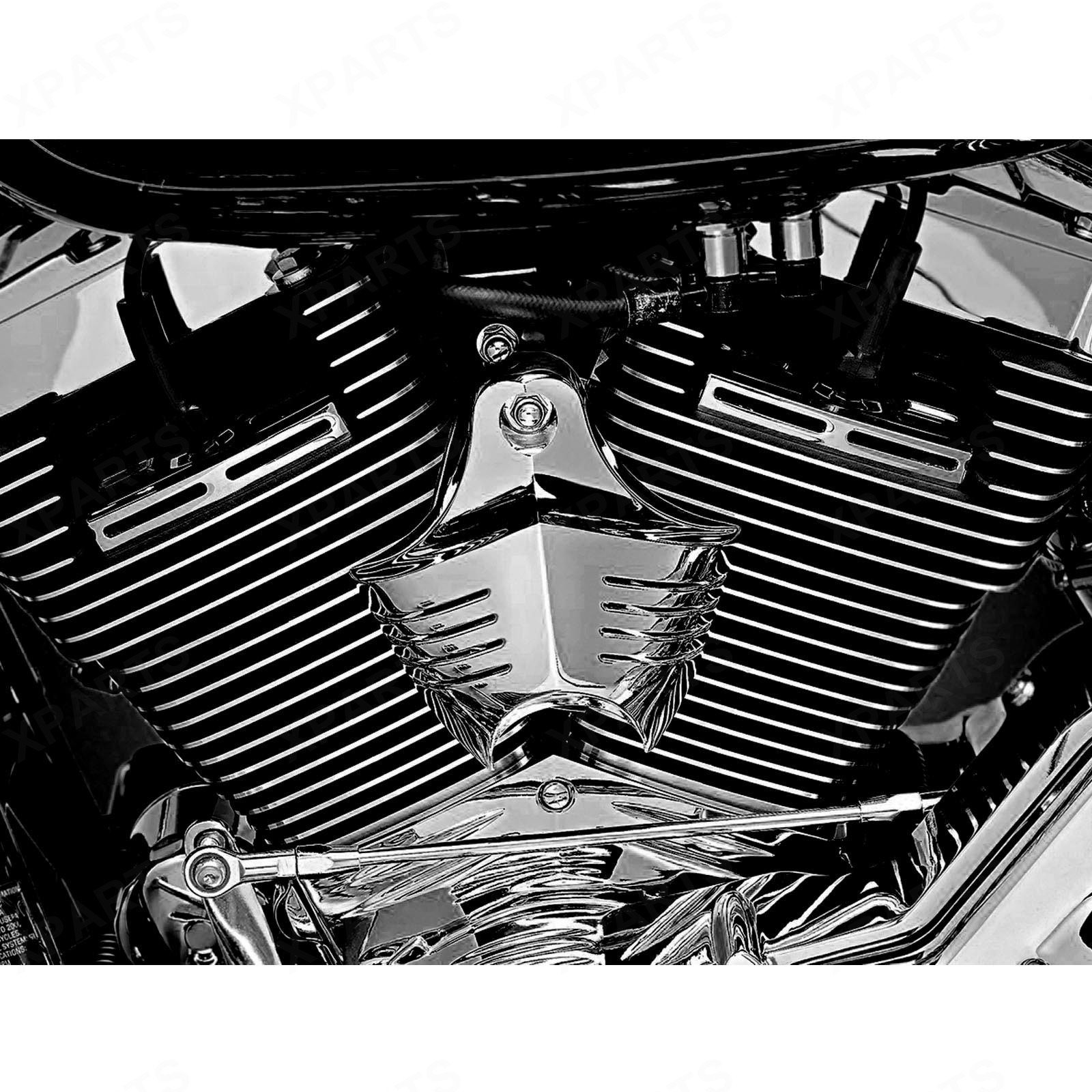 Black VShield Horn Cover For HarleyDavidson XL Sportster 1200 Models 19912015 eBay