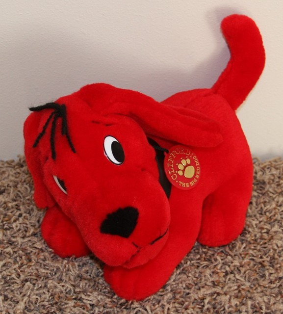 Hard to Find Clifford The Big Red Dog Plush Doll MINT