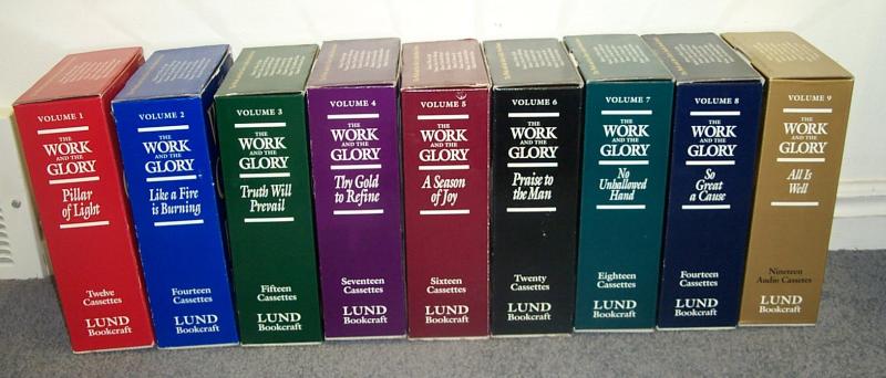 Mormon The Work and the Glory 9 Volume Set on TAPE