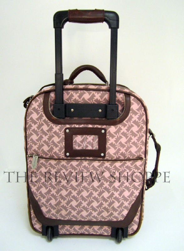 Juicy Couture Scottie Dog Print Rolling Suitcase Pink eBay