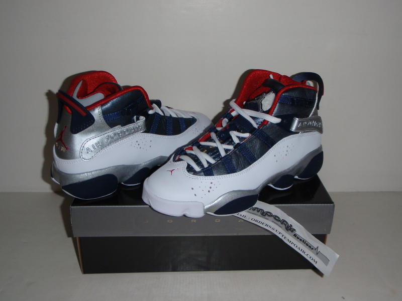 NIKE AIR JORDAN 6 RINGS OLYMPIC SHOES ! Youth sz 6.5 Y