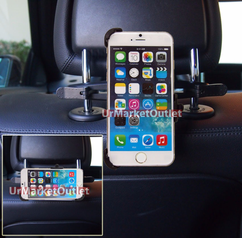 Car Back Seat Headrest Phone Mount Holder For Apple iPhone 4S/5/5S/6/6sPlus/7/7+ eBay