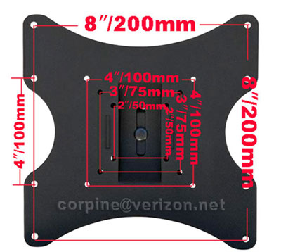 VESA 200 plate