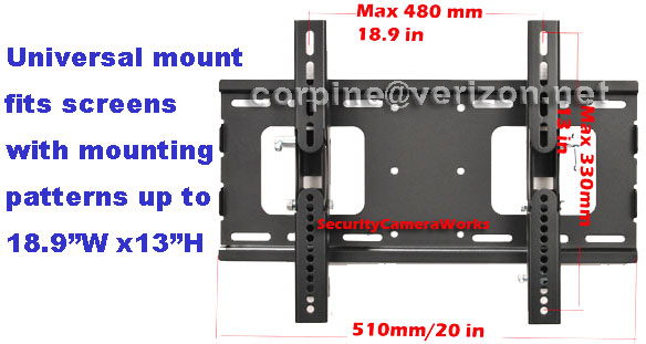 size of this articulating mount