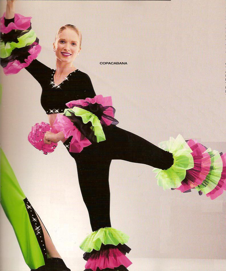 35.00 Sale COPACABANA Salsa Can Can Pageant Dance Costume Adult Large