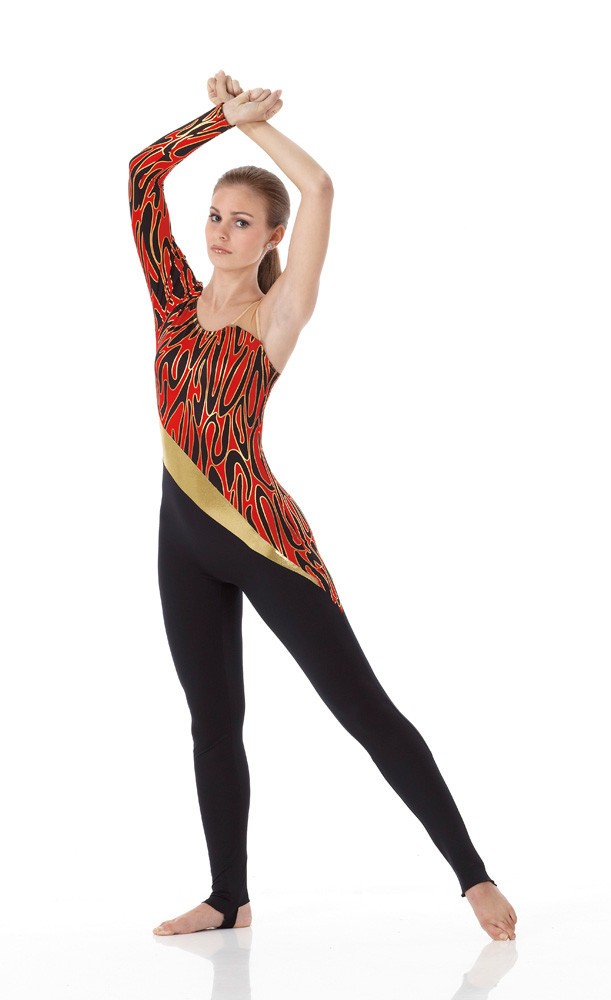 Teachers HOT STREAK Ice Skating HALLOWEEN Baton Dance Costume SIZE