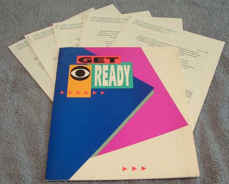 1990 *CBS GET READY AD AND PROMOTIONS PRESS KIT* ch