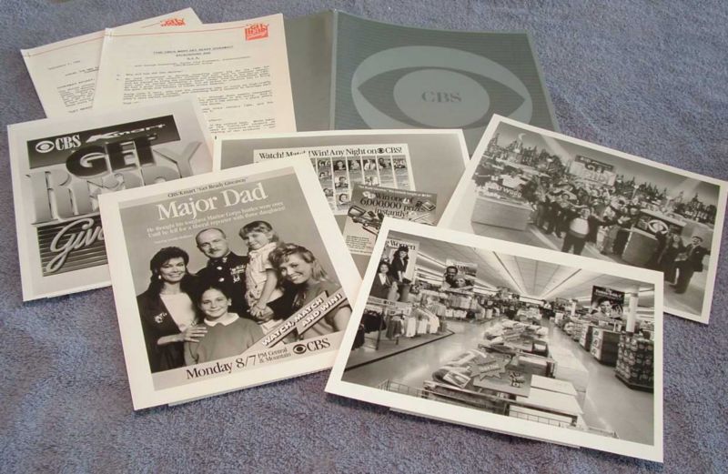 1989 *CBS KMART GET READY GIVEAWAY PRESS KIT* ch