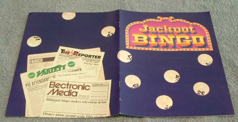 1985 *JACKPOT BINGO TELEVISION GAME SHOW PRESS BOOK* ch