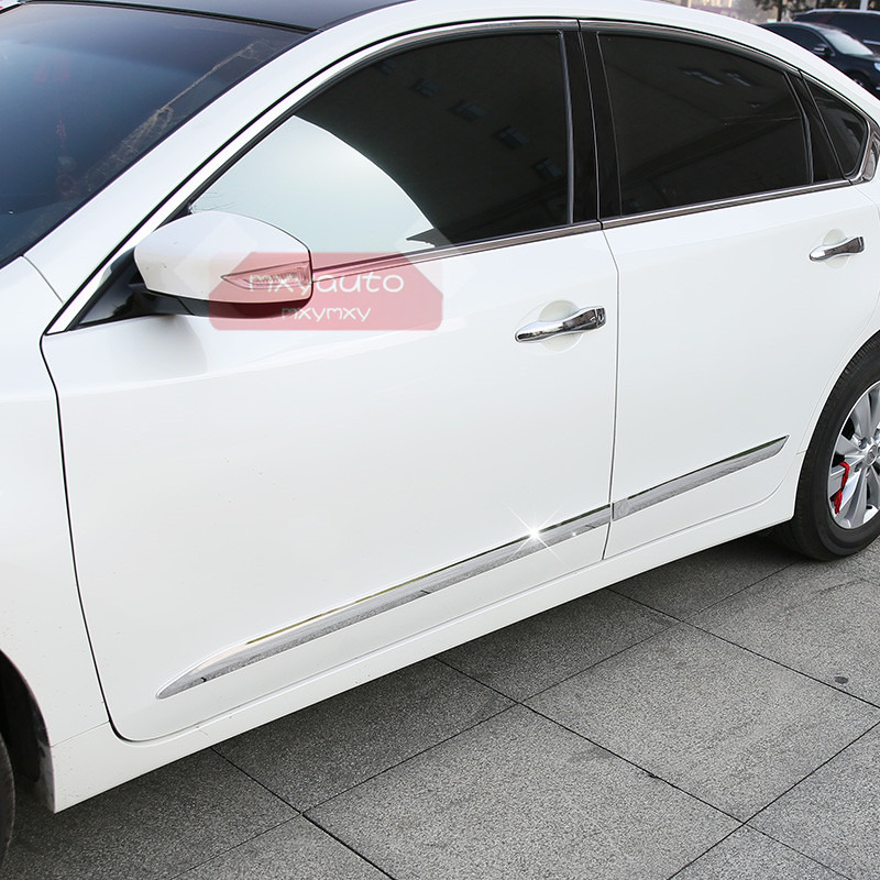 New Chrome Body Door Side Molding Cover Trim For Nissan Altima Sedan