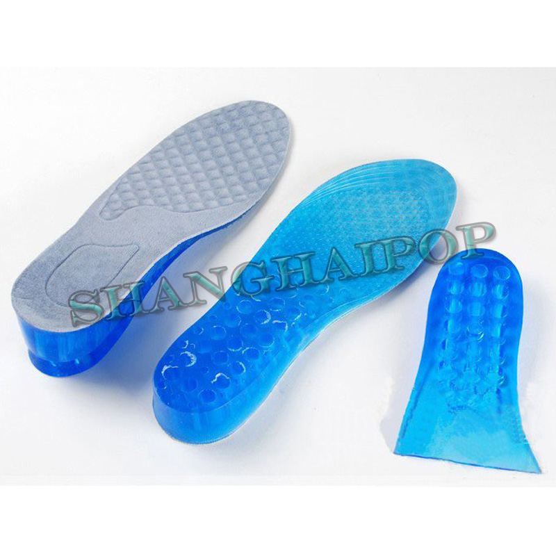 Gel Silicone Increase Height Insole Heel Lift Inserts Jelly Elevator