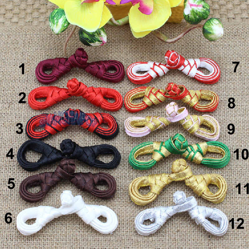 5 Frog Button Chinese Fastener Closure for Cheongsam Qipao Dress Craft