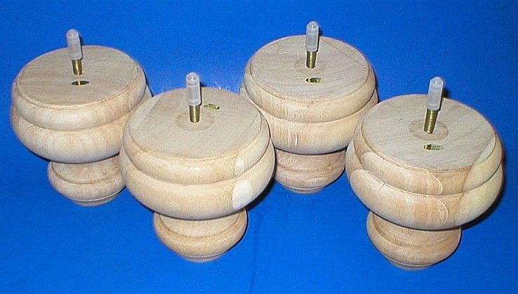 4 Furniture Chair Ottoman Couch Sofa Large Candle Legs 