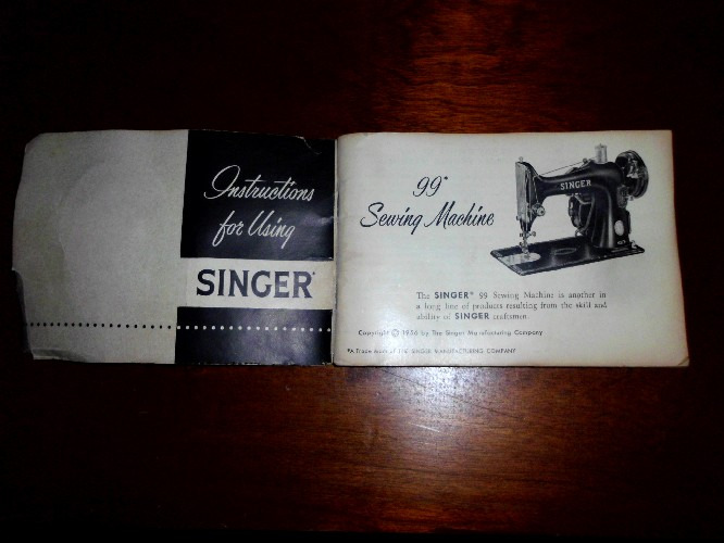 Vintage 1958 Singer 99 Sewing Machine RFJ58 Manual NEW LOWER SHIPPING!! eBay