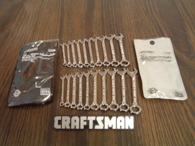 20pc Craftsman Polished Wrench Set New Tools Wrenches