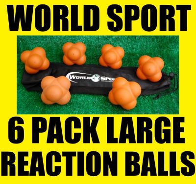 6 PACK Large Reactive Balls Agility Reaction Ball