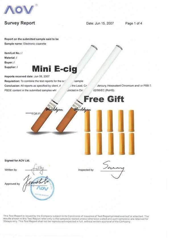 2* E-Cigarette Electronic Smoke Health +10 Cartridge CE