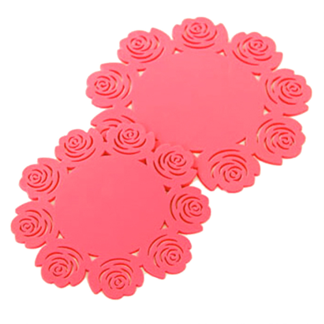 Table Placemats FlowerShaped Kitchen Supplies Silica Gel Insulation Mat eBay