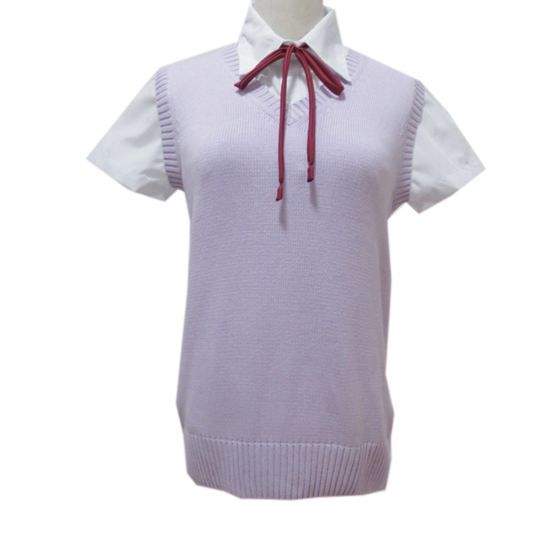 Women Sleeveless V Neck Cotton Knitting Sweater School Girls JK Uniforms Vests eBay