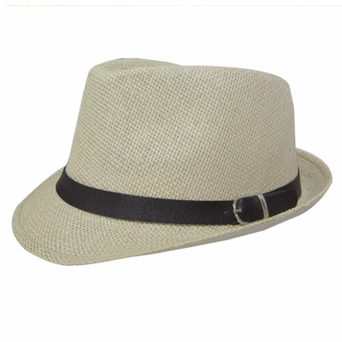 Mens Straw Fedora Trilby Hat Belt Topi Cap Panama Cloche Sun Cap Ebay mens straw fedora trilby hat belt topi cap panama cloche sun cap ebay