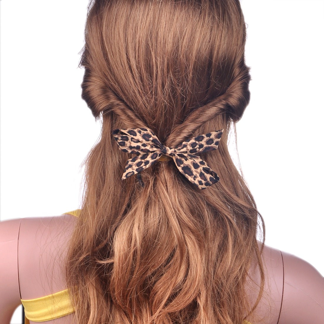 Fabric bowknot tie Ponytail Holder Hairpin Hair Clothing Accessories