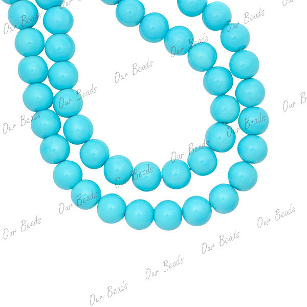 4/6/8/10mm Round Czech Glass Pearl DIY Jewellery Craft Beads Loose Fit