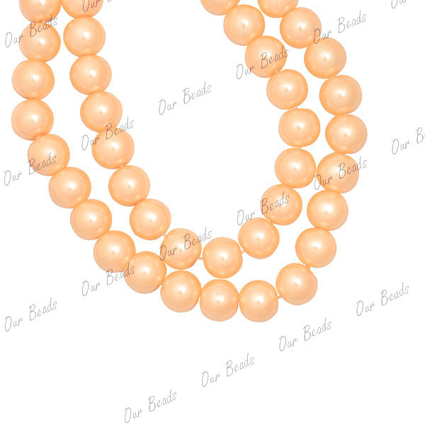 4/6/8/10mm Round Czech Glass Pearl DIY Jewellery Craft Beads Loose Fit