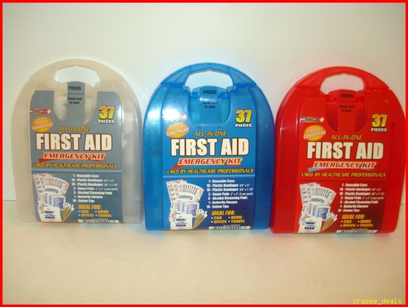 All In One Travel First Aid Emergency Kit Lot Of 3