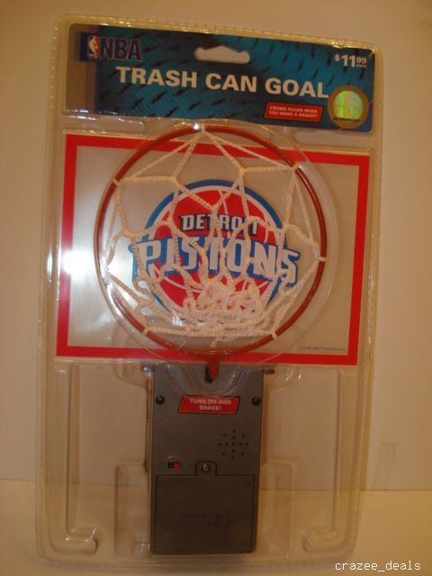 Detroit Pistons Trash Can Basketball Goal
