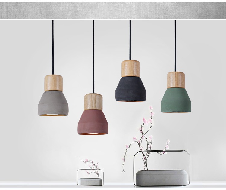 Nuova industriale moderne cemento lampadari da cucina sospensione ... Lampade cucina design