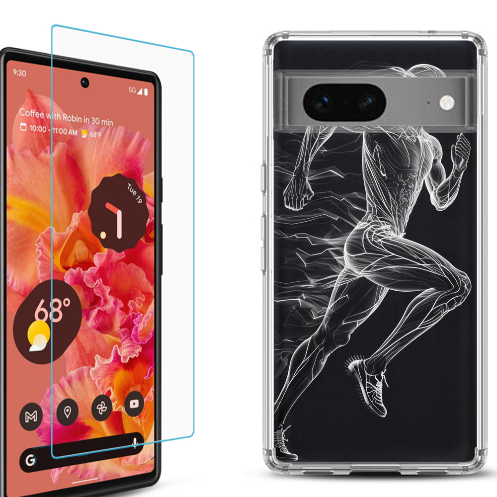 Phone Case for Google Pixel 7, 7 Pro, 8, 8 Pro, Screen Protector p37