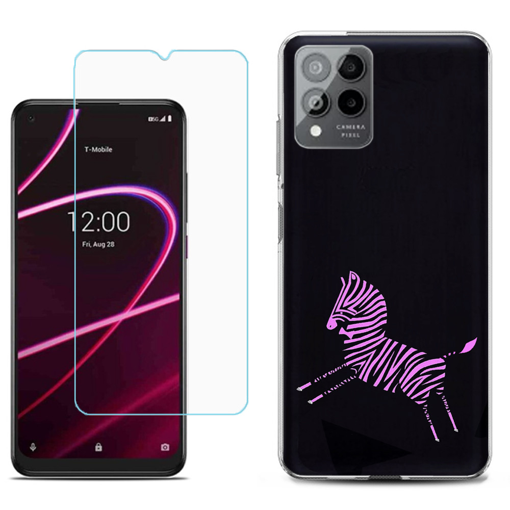 For T-Mobile Revvl 6, 6 Pro 5G Phone Case, Tempered Glass L16