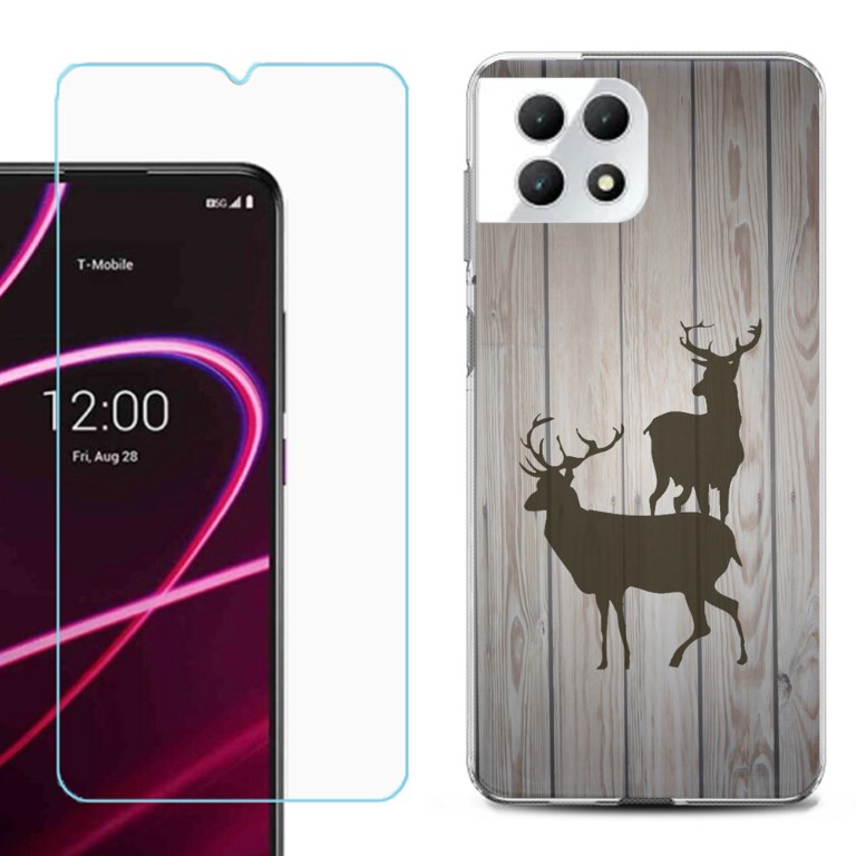 Housse Étui pour T-Mobile REVVL 6 Pro 5G, PU Cuir et Silicone Souple